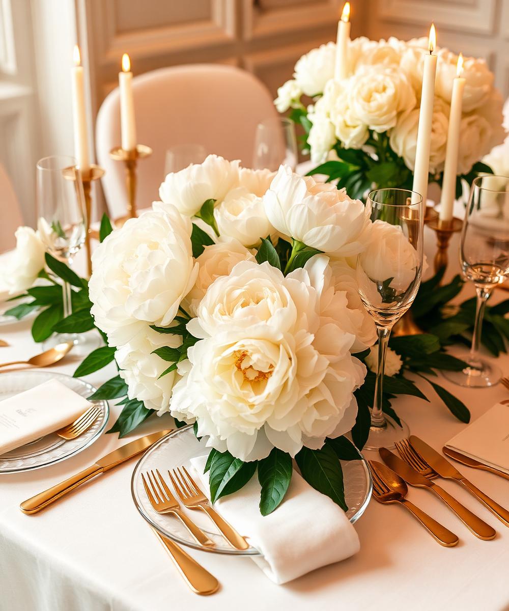 Bridal shower tablescape